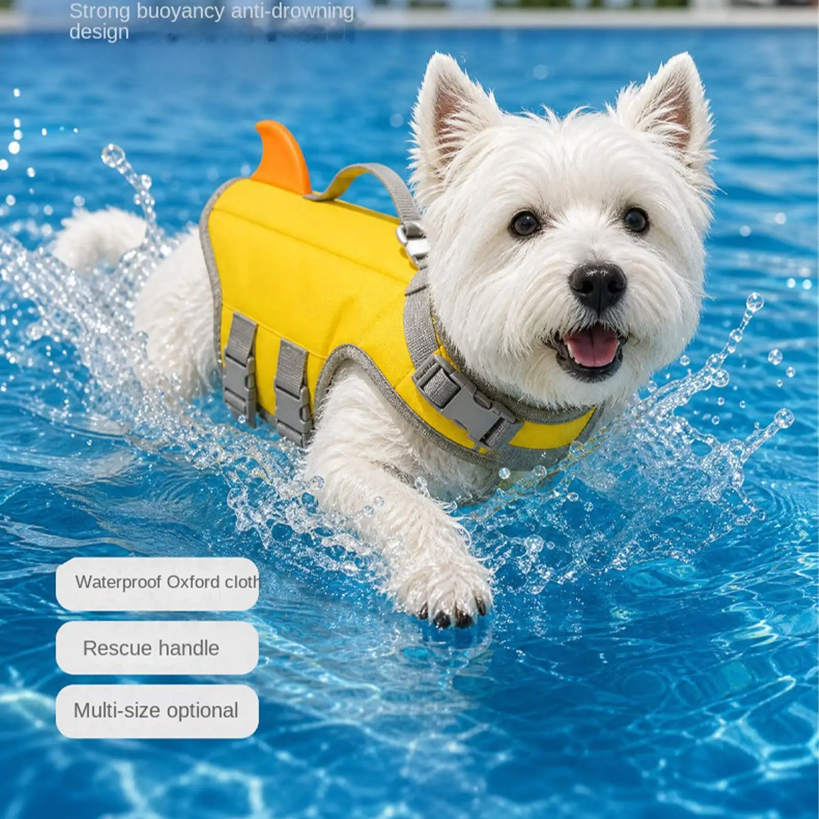 Pet Swimming Life Jacket Safety Vest For Dogs Swim Adjustable In Pool Surfing Drifting Dog Clothes Life Rescue Vest Pet Swimming Life Jacket Safety Vest For Dogs Swim Adjustable In Pool Surfing Drifting Dog Clothes Life Rescue Vest