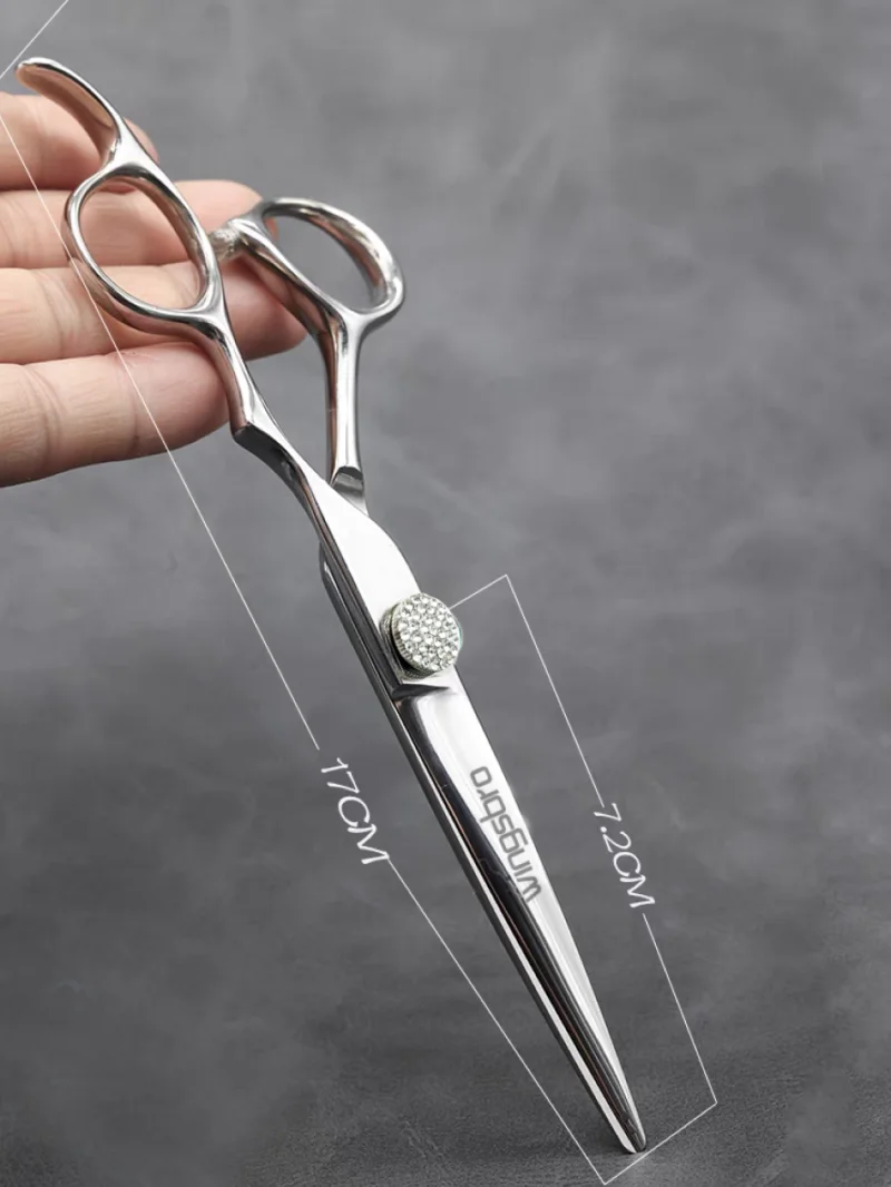 6/7/8 Zoll Professionelles Friseur-Scherenset, Wingsbro Silberne Edelstahlscheren 6/7/8 Zoll Professionelles Friseur-Scherenset, Wingsbro Silberne Edelstahlscheren - Image 2