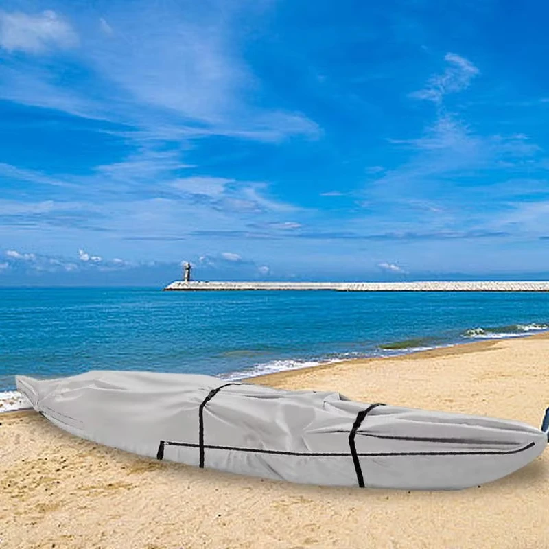 Für Kanu Kajak Full-Cover Boot Schutz Staubdicht Kanu Abdeckung Wasser Sport Vollständige Abdeckung Fischerboot Abdeckung 420D Oxford Tuch Für Kanu Kajak Full-Cover Boot Schutz Staubdicht Kanu Abdeckung Wasser Sport Vollständige Abdeckung Fischerboot Abdeckung 420D Oxford Tuch - Image 4
