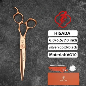 HISADA Professionelle Friseurscheren, Spezielle Haarschneidewerkzeuge für Friseursalons, Effilierscheren, Haarscheren