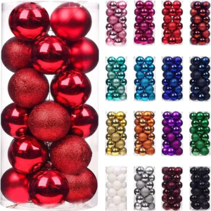 24Pcs 3cm Weihnachten Kugeln Weihnachten Baum Dekoration Weihnachten Hängen Baum Anhänger Home Party Weihnachten Baum Dekor Neue Jahr geschenke