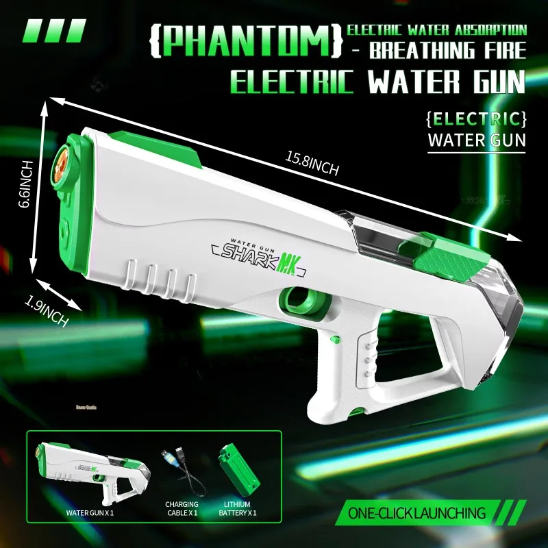 Simulated Firing Electric Water Gun Adults Children Shooting Game Automatic Water Absorb Water Blasters Summer Outdoor Kids Toys Simulated Firing Electric Water Gun Adults Children Shooting Game Automatic Water Absorb Water Blasters Summer Outdoor Kids Toys - Image 7