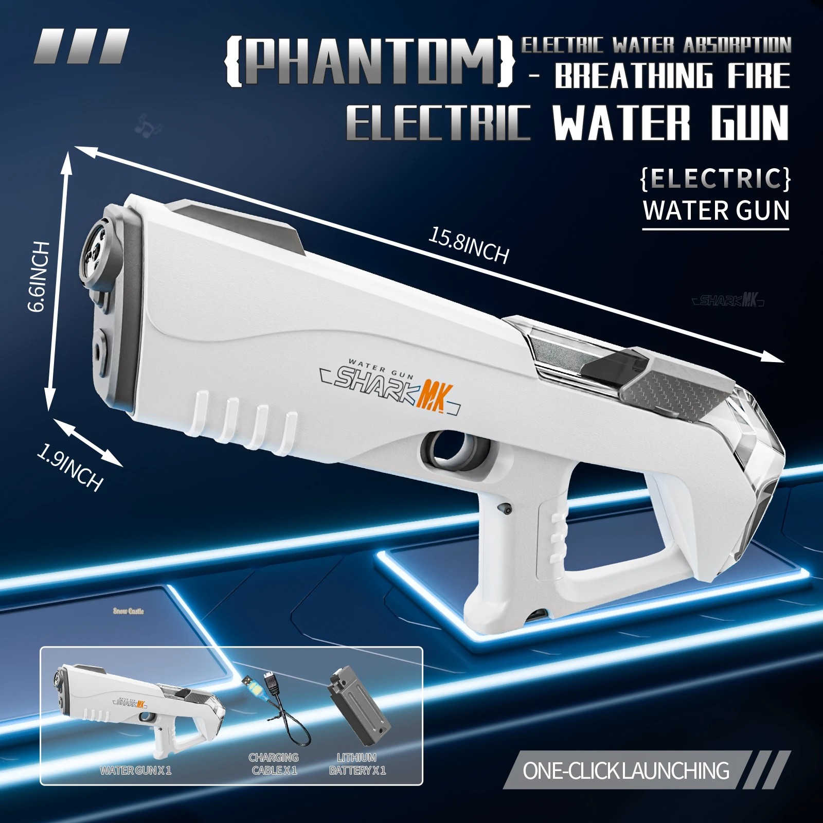 Simulated Firing Electric Water Gun Adults Children Shooting Game Automatic Water Absorb Water Blasters Summer Outdoor Kids Toys Simulated Firing Electric Water Gun Adults Children Shooting Game Automatic Water Absorb Water Blasters Summer Outdoor Kids Toys - Image 9