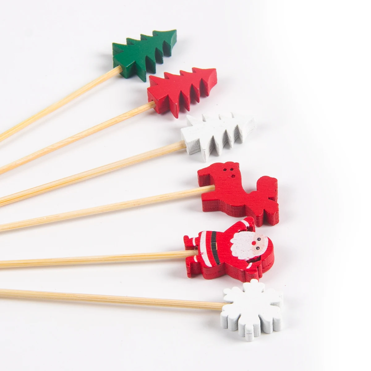 50/100 Stücke Weihnachten Obst Lebensmittel Sticks Santa Claus Schneeflocke Schneemann Cocktail Zahnstocher Cupcake Topper Weihnachten Party Dekoration 50/100 Stücke Weihnachten Obst Lebensmittel Sticks Santa Claus Schneeflocke Schneemann Cocktail Zahnstocher Cupcake Topper Weihnachten Party Dekoration - Image 2