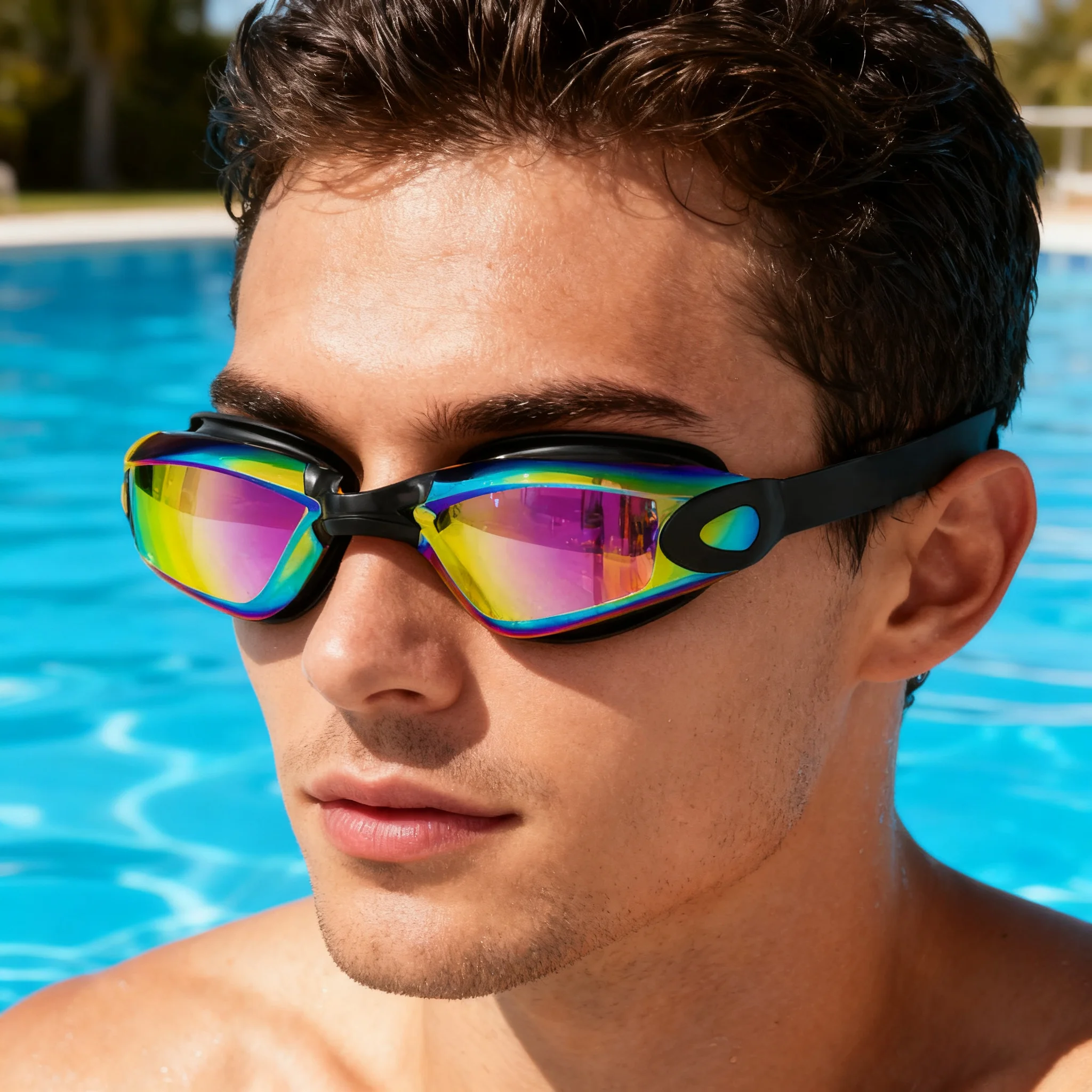 Schwimmbrille Für Erwachsene: Wasserdicht, Beschlagfrei, Hd, Galvanisiert, Unisex, Uv-Schutz Schwimmbrille Für Erwachsene: Wasserdicht, Beschlagfrei, Hd, Galvanisiert, Unisex, Uv-Schutz - Image 2