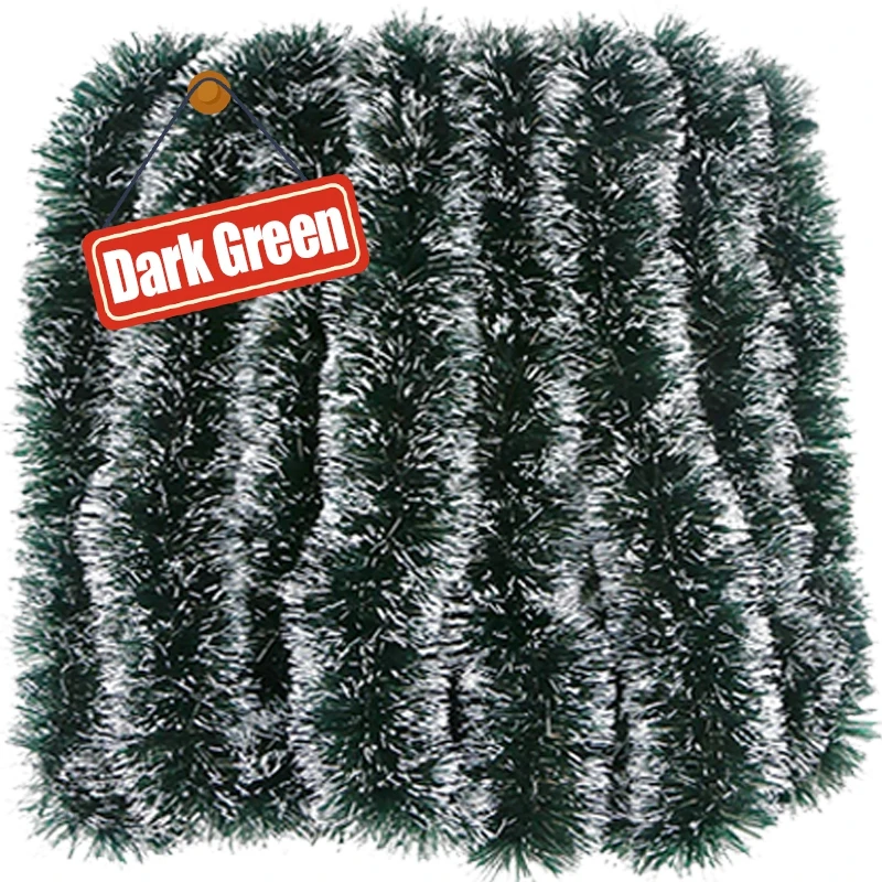 2M-30M Weihnachts-Lametta-Bänder, Girlanden, Künstliche Madder-Bänder, Diy-Kranz, Party-Deko, Weihnachtsbaum-Hängeornamente 2M-30M Weihnachts-Lametta-Bänder, Girlanden, Künstliche Madder-Bänder, Diy-Kranz, Party-Deko, Weihnachtsbaum-Hängeornamente - Image 8