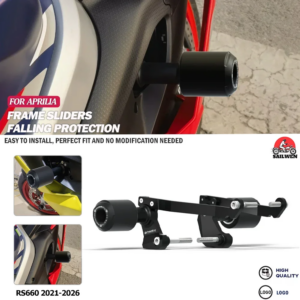 Fit Für Aprilia RS660 2021-2026 Motorrad Fallende Schutz Motor Rahmen Slider Verkleidung Schutz Crash Pad Seite Schutz