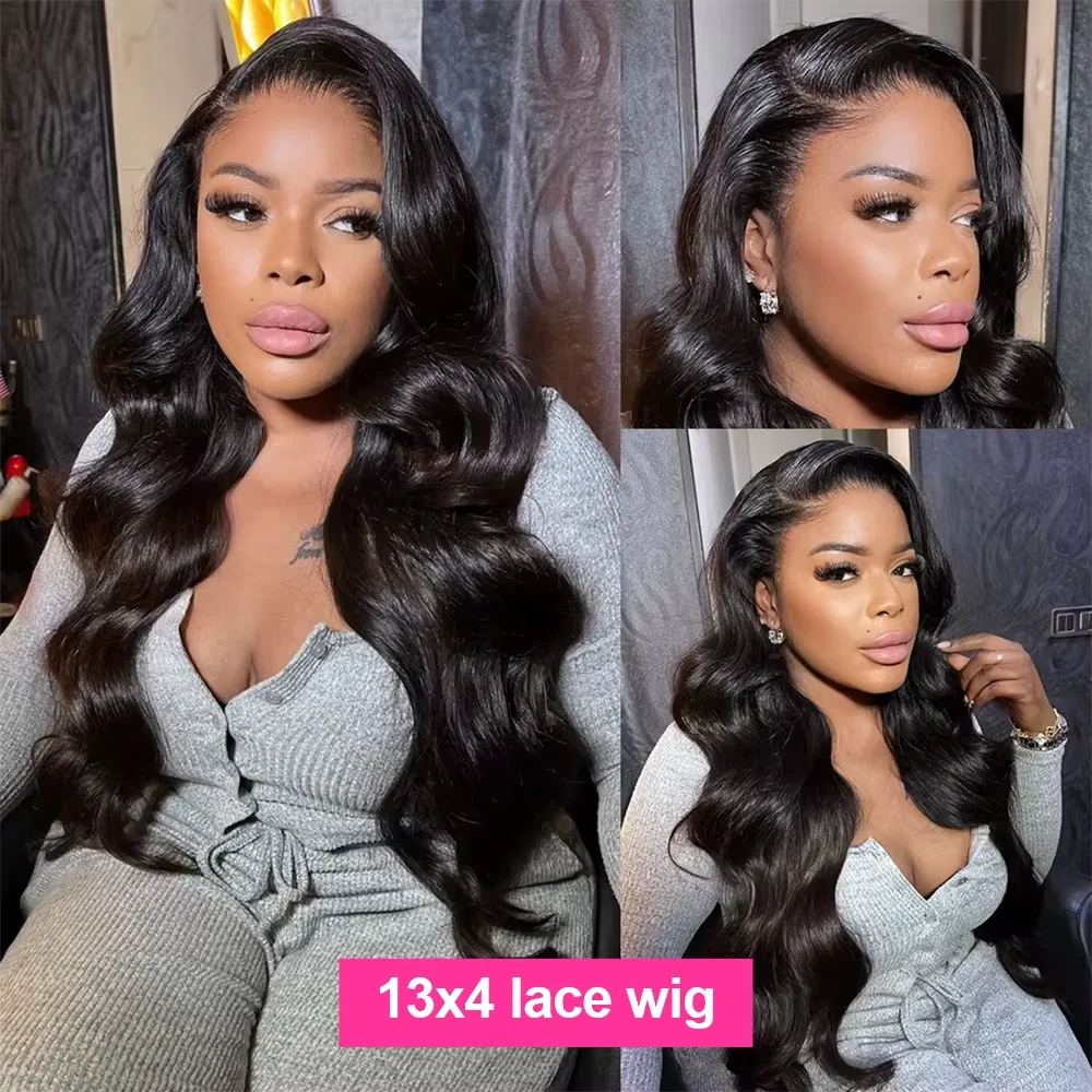 300 Density 30 36 Inch Body Wave Lace Frontal Human Hair Wigs 13X6 13X4 Remy Transparent 5X5 Glueless Wig Lace Front Wig 300 Density 30 36 Inch Body Wave Lace Frontal Human Hair Wigs 13X6 13X4 Remy Transparent 5X5 Glueless Wig Lace Front Wig - Image 3