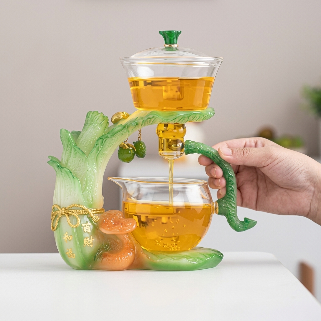 Startseite Magnetisches Lazy Tea Set Im Kohl-Design
