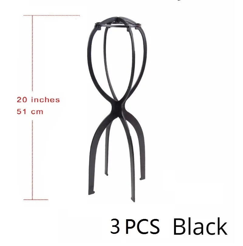 Alileader Günstige 1-3Pcs Ajustable Perücke Steht Kunststoff Hut Display Perücke Kopf Halter Mannequin Kopf/Stehen Tragbare folding Perücke Stand – Bild 11