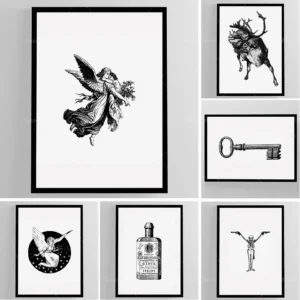 Vintage-Illustration – hochwertiger Posterdruck, Vintage-Illustration, Vintage-Illustration, Wandkunst, Ausstellungsdruck