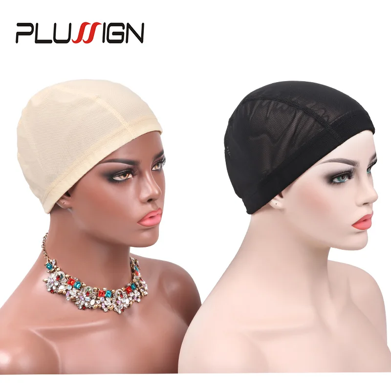 Plussign 6 Pcs/Lot Breathable Mesh Dome Caps For Wigs Making Glueless Spandex Wig Cap Hair Weaveing Net With Elastic Wig Bands Plussign 6 Pcs/Lot Breathable Mesh Dome Caps For Wigs Making Glueless Spandex Wig Cap Hair Weaveing Net With Elastic Wig Bands - Image 6