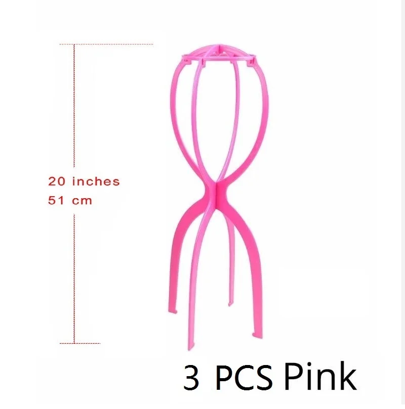 Alileader Günstige 1-3Pcs Ajustable Perücke Steht Kunststoff Hut Display Perücke Kopf Halter Mannequin Kopf/Stehen Tragbare folding Perücke Stand – Bild 12