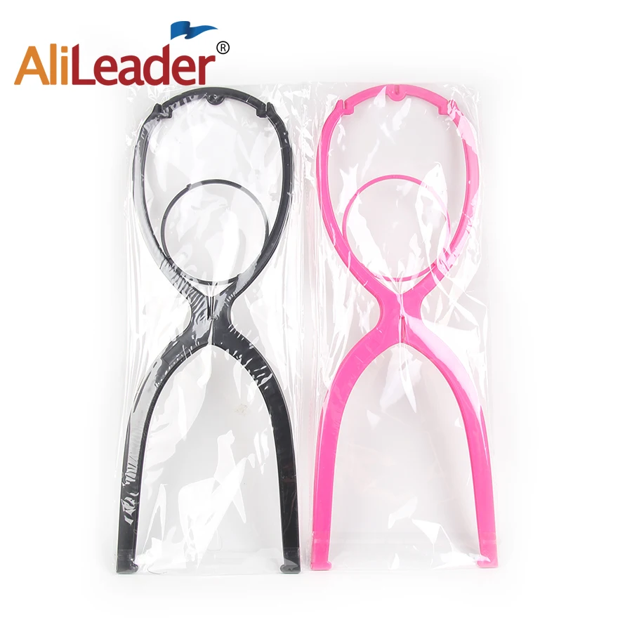 Alileader Günstige 1-3Pcs Ajustable Perücke Steht Kunststoff Hut Display Perücke Kopf Halter Mannequin Kopf/Stehen Tragbare folding Perücke Stand – Bild 6