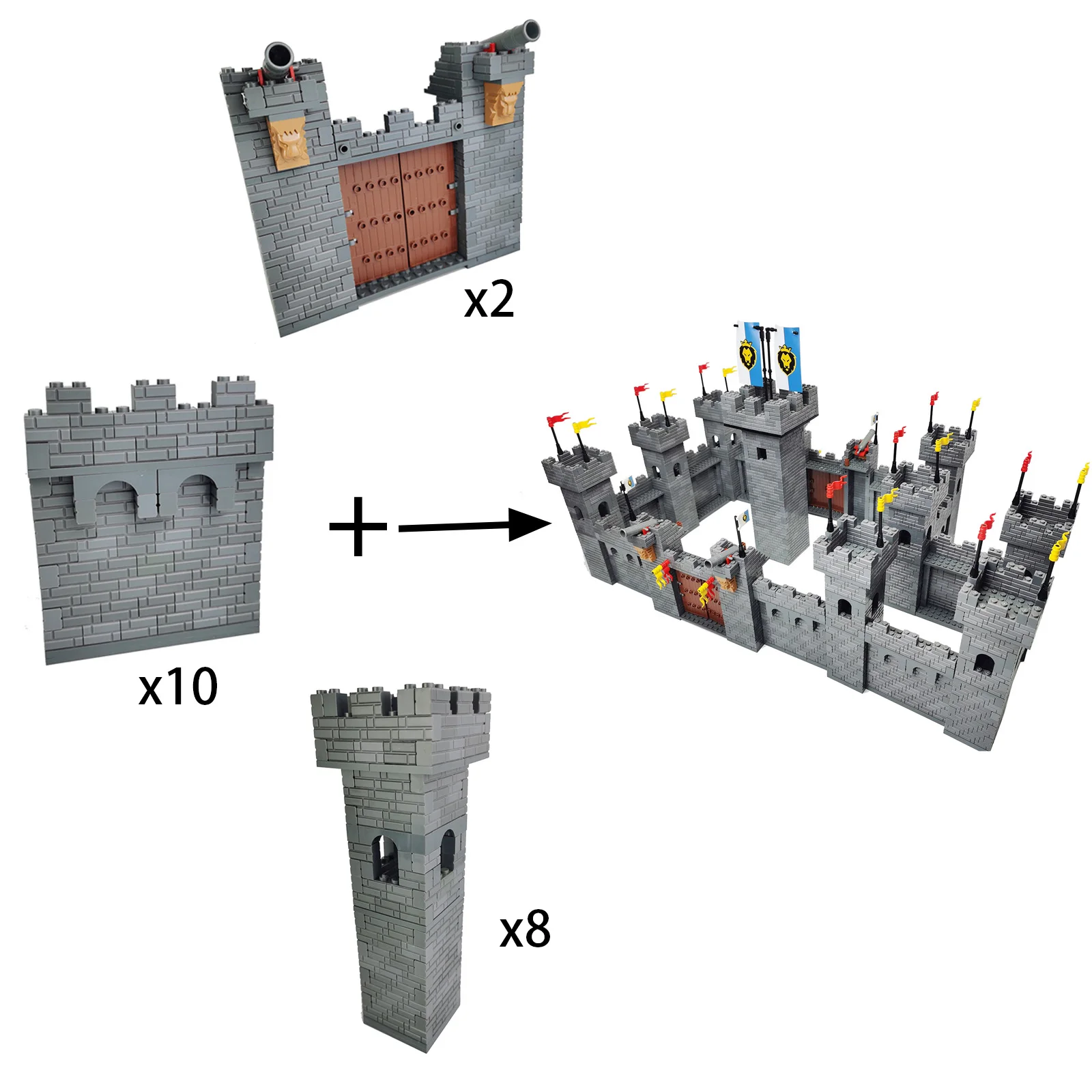 Gebäude Block Diy Festung Festung Hochburg Große Befestigten Burg Bildungs Bricks Spielzeug Für Jungen Geschenk Gebäude Block Diy Festung Festung Hochburg Große Befestigten Burg Bildungs Bricks Spielzeug Für Jungen Geschenk