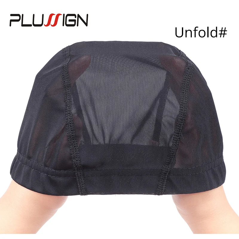 Plussign 6 Pcs/Lot Breathable Mesh Dome Caps For Wigs Making Glueless Spandex Wig Cap Hair Weaveing Net With Elastic Wig Bands Plussign 6 Pcs/Lot Breathable Mesh Dome Caps For Wigs Making Glueless Spandex Wig Cap Hair Weaveing Net With Elastic Wig Bands - Image 3