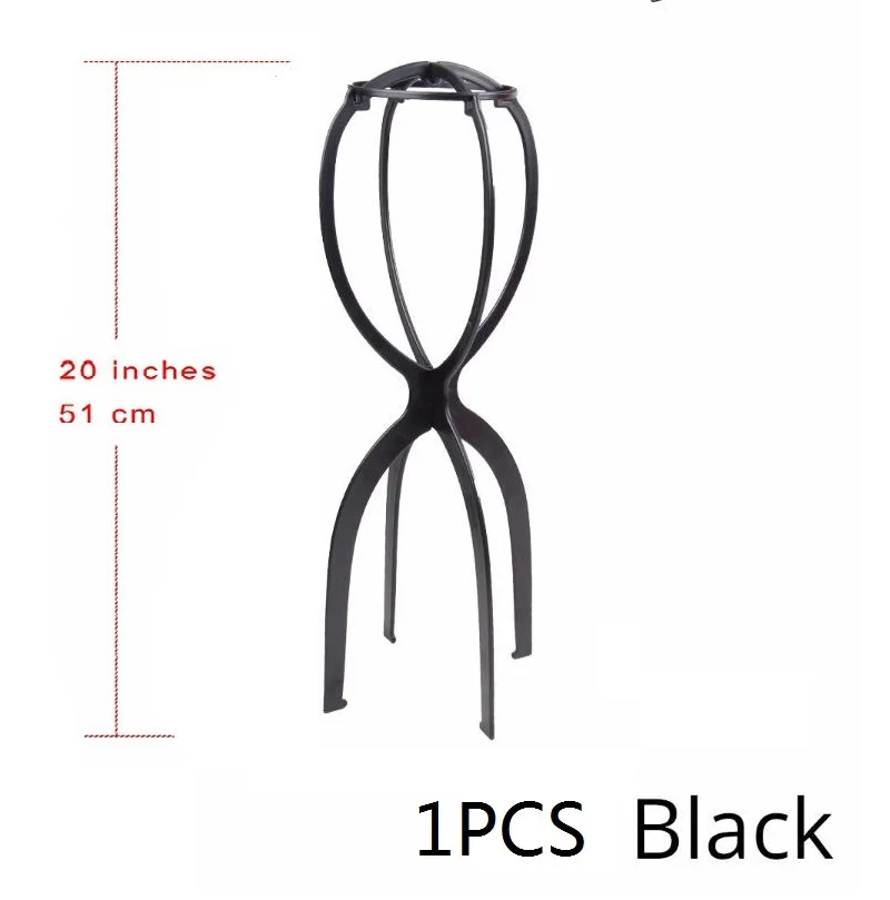 Alileader Günstige 1-3Pcs Ajustable Perücke Steht Kunststoff Hut Display Perücke Kopf Halter Mannequin Kopf/Stehen Tragbare folding Perücke Stand – Bild 7