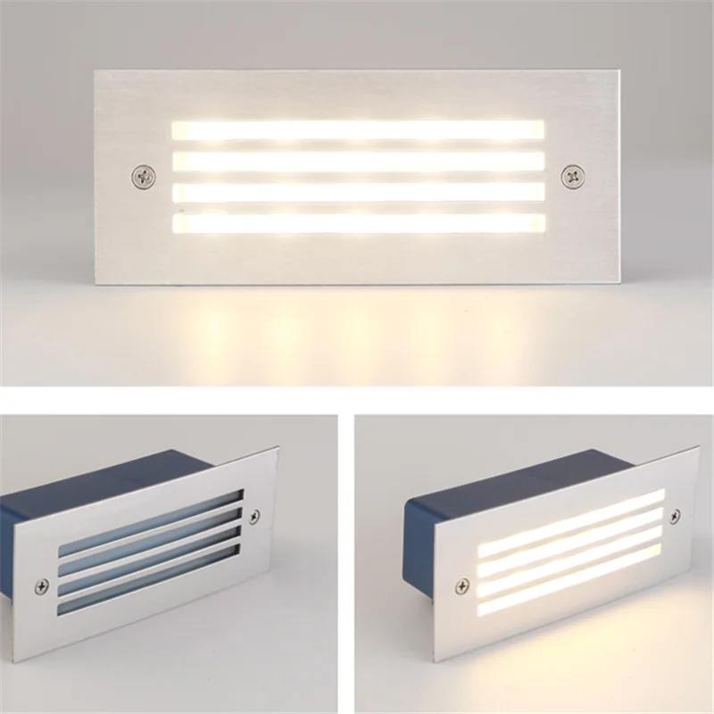 Einbau-Led-Treppenleuchte Ip65 5W – Aluminium-Wandleuchte Für Garten &Amp; Weg, Ac110–220V Einbau-Led-Treppenleuchte Ip65 5W – Aluminium-Wandleuchte Für Garten &Amp; Weg, Ac110–220V - Image 4