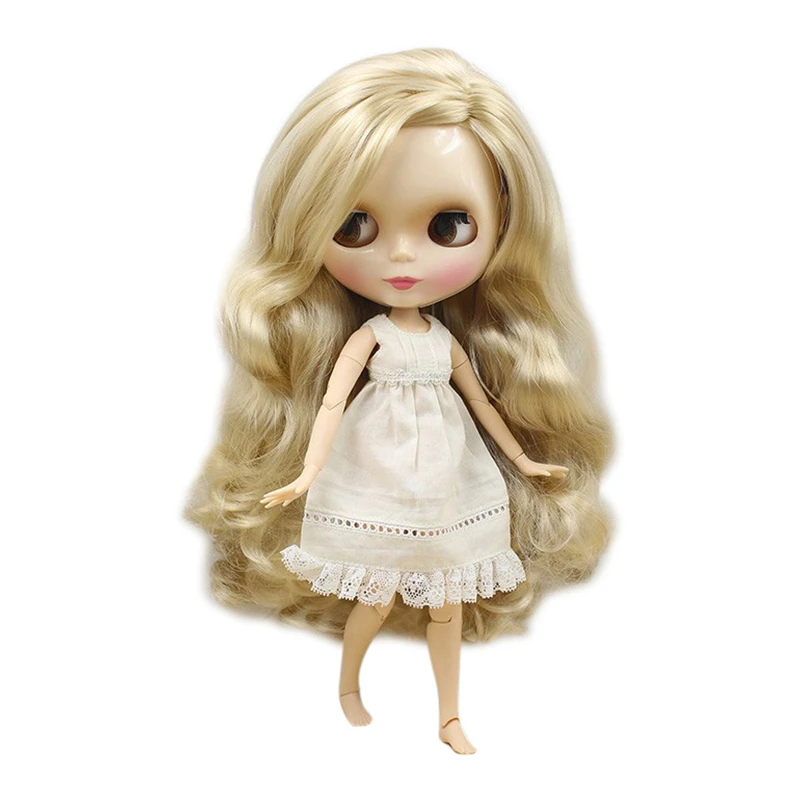Icy Dbs Blyth Doll 1/6 Bjd Toy Blonde Hair Joint Body Side Parting Hair Shiny Face 30Cm Girls Gift Anime Icy Dbs Blyth Doll 1/6 Bjd Toy Blonde Hair Joint Body Side Parting Hair Shiny Face 30Cm Girls Gift Anime