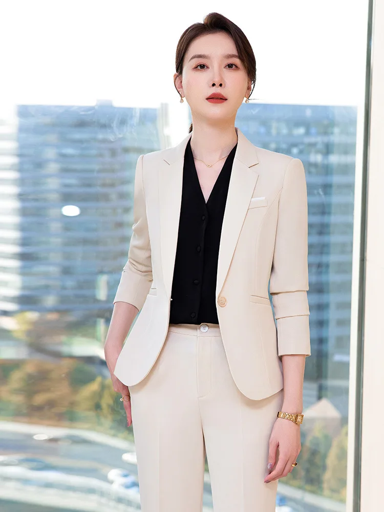 Damen Business-Kostüm Weinrot Mit Blazer Und Rock Damen Business-Kostüm Weinrot Mit Blazer Und Rock - Image 4