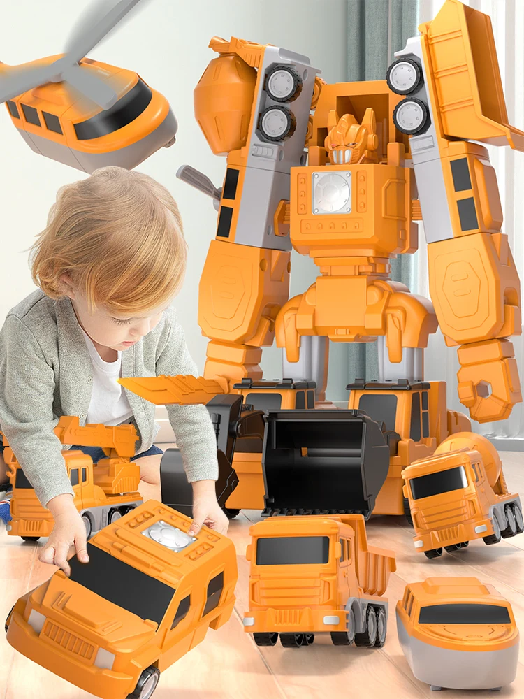 Children'S Magnetic Toys Boys Building Block Assembly Construction Vehicles Deformable Robots Puzzle Toys Birthday Gift Children'S Magnetic Toys Boys Building Block Assembly Construction Vehicles Deformable Robots Puzzle Toys Birthday Gift