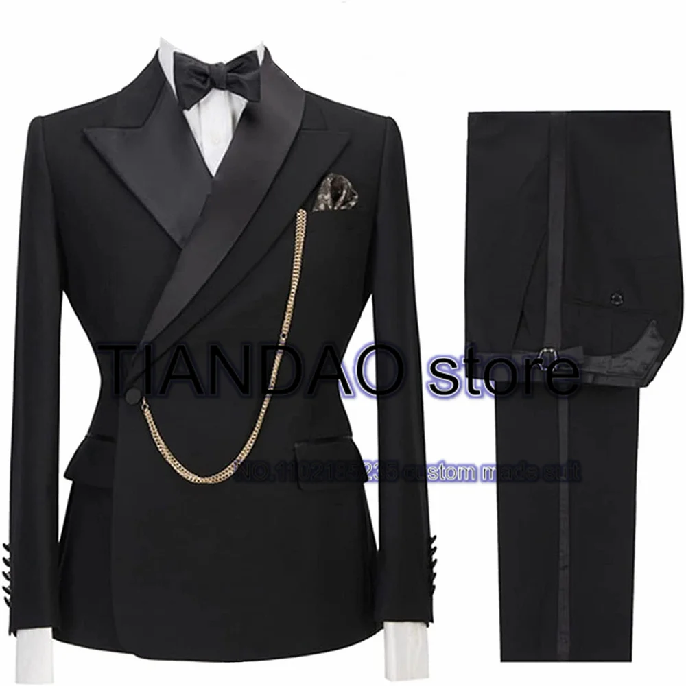 Suit For Men Wedding Groom Tuxedo Khaki Formal Blazer Pants 2 Piece Dinner Ball Dress Male Jacket Set Costume Homme Suit For Men Wedding Groom Tuxedo Khaki Formal Blazer Pants 2 Piece Dinner Ball Dress Male Jacket Set Costume Homme - Image 17
