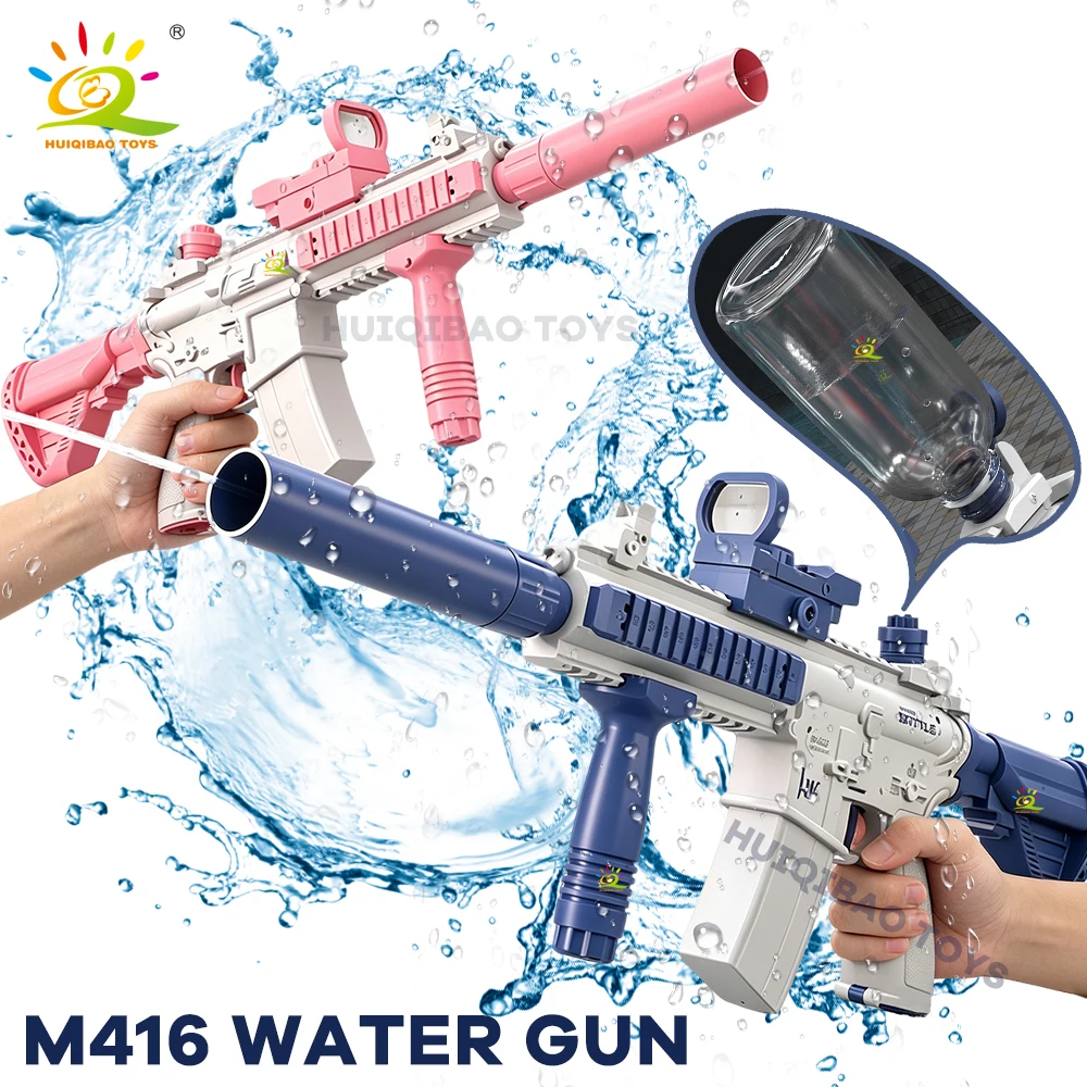 Huiqibao M416 Wasserpistole, Elektrische Pistole, Schießspielzeug, Vollautomatisch, Für Den Sommer, Strand, Outdoor-Spaß, Spielzeug Für Kinder, Jungen, Erwachsene Huiqibao M416 Wasserpistole, Elektrische Pistole, Schießspielzeug, Vollautomatisch, Für Den Sommer, Strand, Outdoor-Spaß, Spielzeug Für Kinder, Jungen, Erwachsene