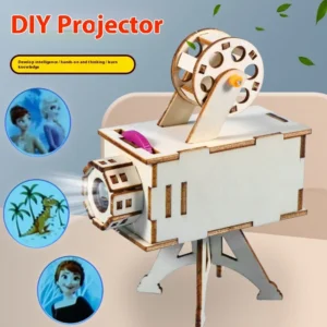 Holz-Projektor-Bausatz – Experimentierset für Kinder