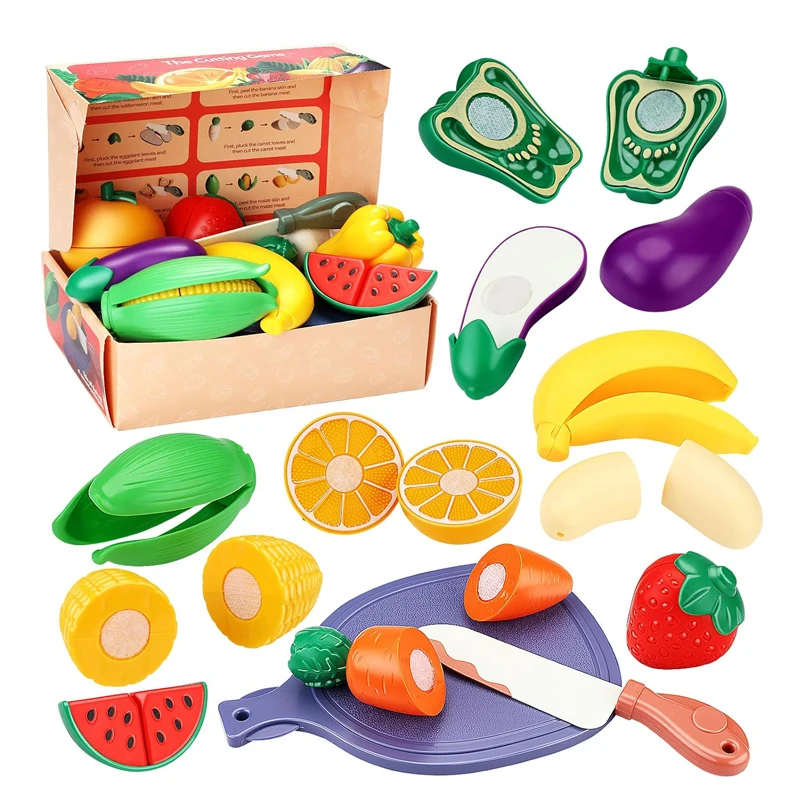 Lustiges Spielset Zum Schneiden Von Lebensmitteln, Spielhaus-Spielsets, Rollenspiel Zur Entwicklung Grundlegender Fähigkeiten, Als Weihnachtsgeschenk Lustiges Spielset Zum Schneiden Von Lebensmitteln, Spielhaus-Spielsets, Rollenspiel Zur Entwicklung Grundlegender Fähigkeiten, Als Weihnachtsgeschenk