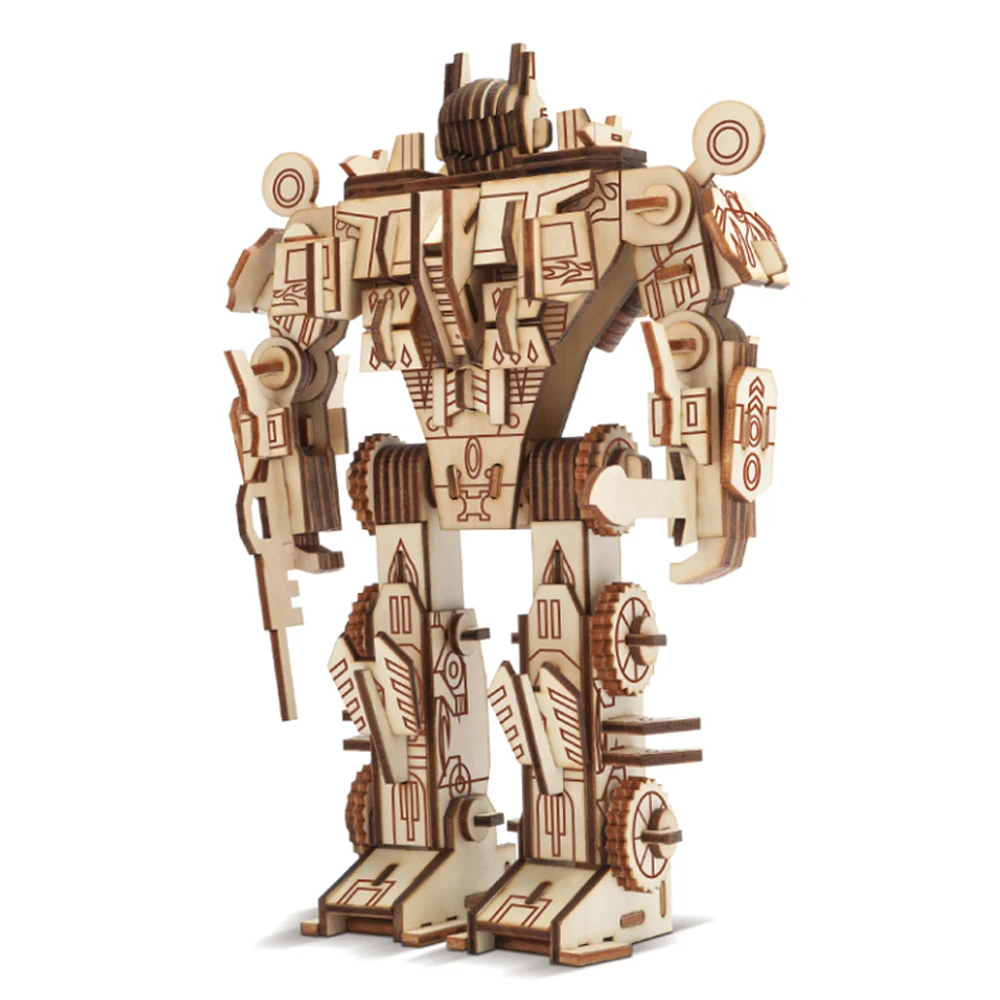 Kendo 3D-Holzpuzzle Roboter – Diy Modellbausatz &Amp; Deko Kendo 3D-Holzpuzzle Roboter – Diy Modellbausatz &Amp; Deko – Bild 2