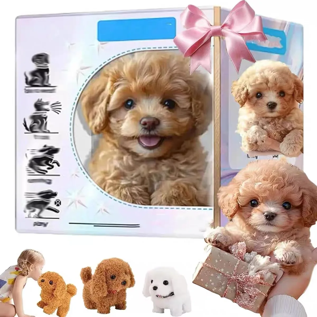 2026 New Cute Plush Robot Puppy Interactive Walking Simulated Puppy Barking Tail Wagging Puppy Plush Toy Chilren-Without Battery 2026 New Cute Plush Robot Puppy Interactive Walking Simulated Puppy Barking Tail Wagging Puppy Plush Toy Chilren-Without Battery
