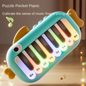 Baby-Musikinstrumente Montessori Elektronisches Multifunktionales Musik-Taschenklavier-Spielzeug Lernspiele für Kinder