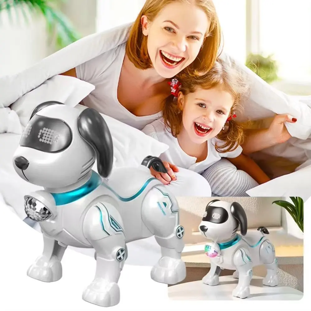 Elektronisches Roboterhund-Spielzeug Aus Kunststoff Mit Licht, Interaktives Touch-Haustierspielzeug, Programmierbarer Intelligenter Elektronischer Stunt-Roboterhund Elektronisches Roboterhund-Spielzeug Aus Kunststoff Mit Licht, Interaktives Touch-Haustierspielzeug, Programmierbarer Intelligenter Elektronischer Stunt-Roboterhund - Image 2