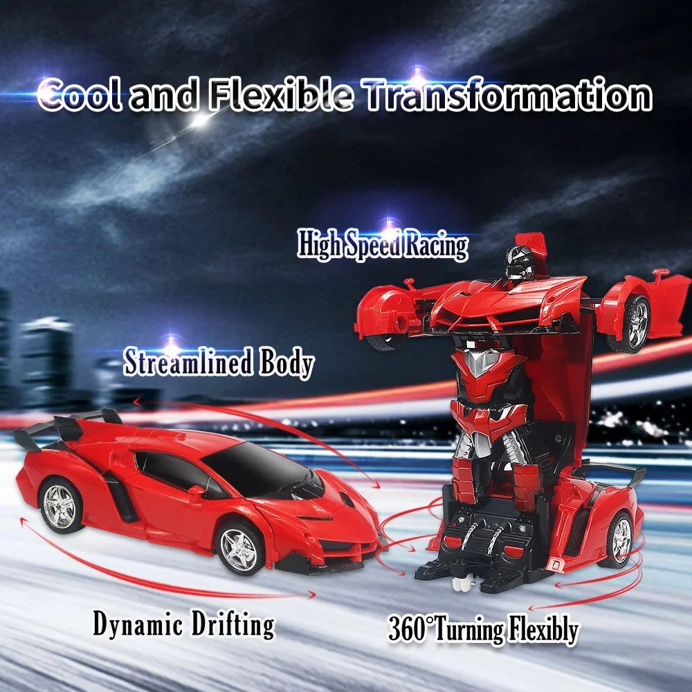 2-In-1 Rc Car Robot, Remote Control Transforming Toy Vehicle, Deformation Racing Car Model, Automatic Conversion Kids Boys Gifts 2-In-1 Rc Car Robot, Remote Control Transforming Toy Vehicle, Deformation Racing Car Model, Automatic Conversion Kids Boys Gifts - Image 2