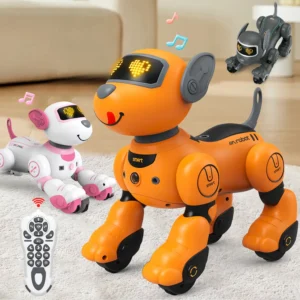 Kinder Spielzeug Fernbedienung Intelligente Roboter Hund DIY programmierung stimme interaktive elektronische haustier hund roboter modell geschenk