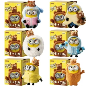 Hochwertige Minions Better Together Serie Blind Box Niedliche Puppe Schlüsselanhänger Dekoration Trendiges Spielzeug Mystery Box Geburtstagsgeschenk für Mädchen