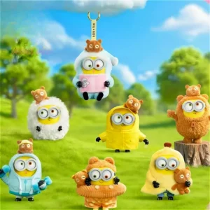 52TOYS Bob Tim Minions Beste Freunde Zusammen Serie Plüsch-Blindbox Niedlicher Schlüsselanhänger Überraschungstüte Modische Spielzeuge Exquisite Geschenke