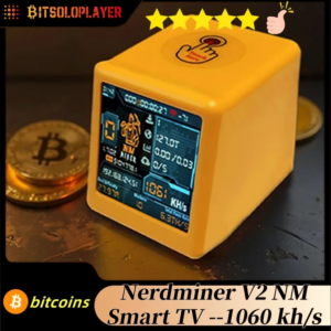 NMMiner NM TV Smart TV 1060KH/s better Nerdminer v2 ESP32 BTC SOLO Lottery Miner & Smart gift home silent Desktop Clock