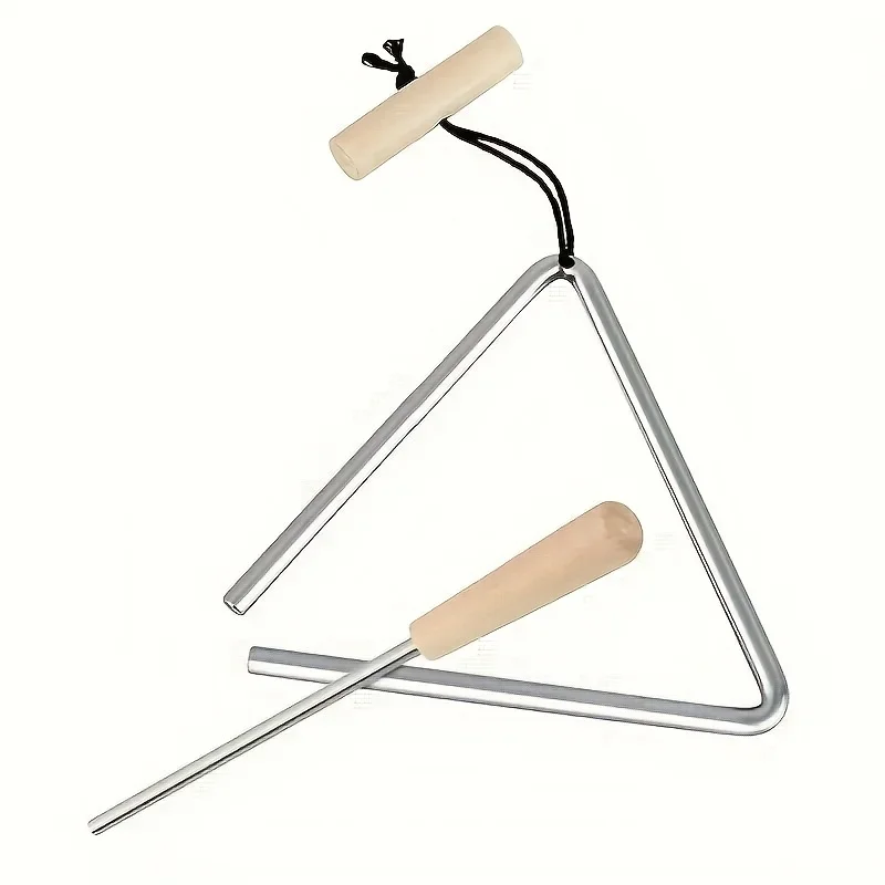 1Pc Professional Triangle Instrument Set, Fun Percussion Musical Tool With Beater | Handheld Design For Music Performance 1Pc Professional Triangle Instrument Set, Fun Percussion Musical Tool With Beater | Handheld Design For Music Performance