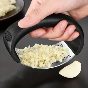 Edelstahl-Knoblauchpresse Küchen-Rocker Metall-Knoblauchzerkleinerer Obst- und Gemüsewerkzeuge Küchenzubehör Gadget