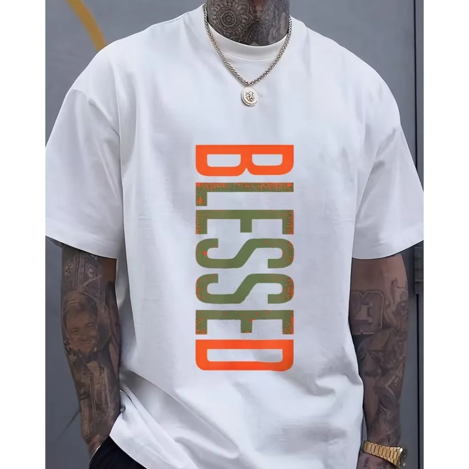Herren T-Shirt „Blessed“ Mit 3D-Print, Kurzarm, Auch Große Größen Herren T-Shirt „Blessed“ Mit 3D-Print, Kurzarm, Auch Große Größen - Image 7