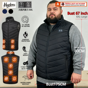 Extra Extra Large11 Bereich Heizweste Winter Damen Klettern Heizmäntel Outdoor Trekking Heizbekleidung (Keine Power Bank)