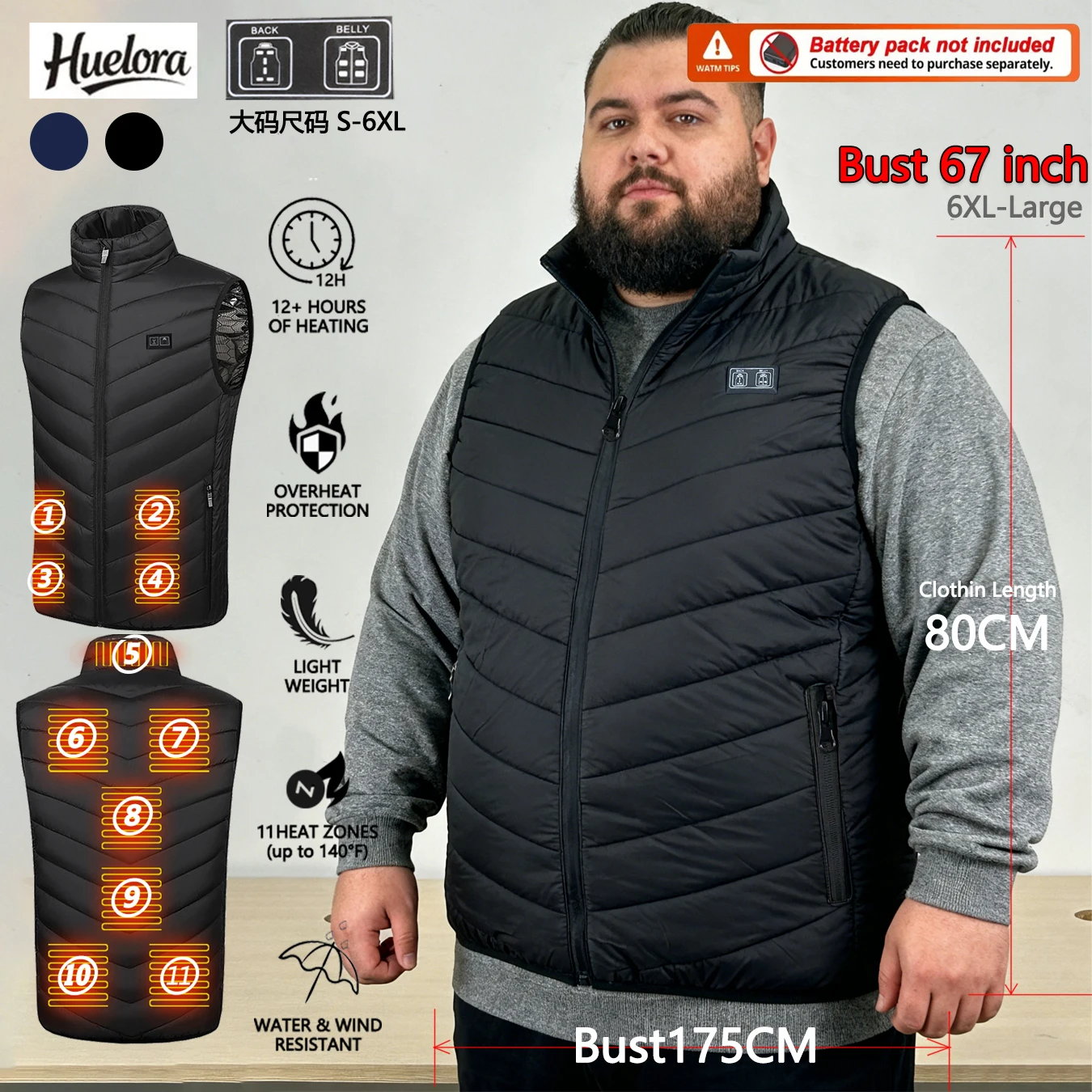 Extra Extra Large11 Bereich Heizweste Winter Damen Klettern Heizmäntel Outdoor Trekking Heizbekleidung (Keine Power Bank) Extra Extra Large11 Bereich Heizweste Winter Damen Klettern Heizmäntel Outdoor Trekking Heizbekleidung (Keine Power Bank)