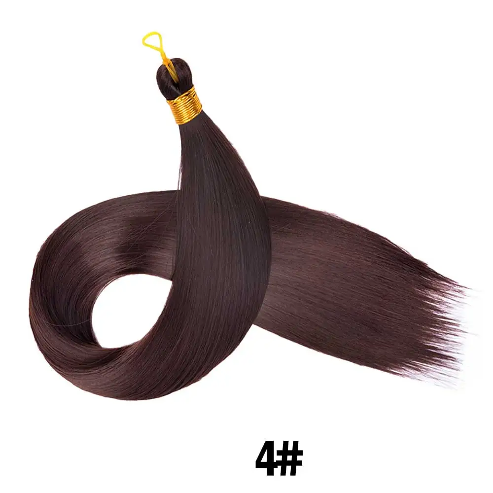 28 Inch 150G Bone Straight Silky Crochet Braiding Hair Synthetic Bulk High Temperature Hair Bundles Extension For Women 28 Inch 150G Bone Straight Silky Crochet Braiding Hair Synthetic Bulk High Temperature Hair Bundles Extension For Women - Image 15