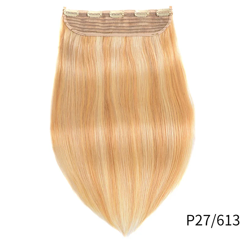 Doreen 100G 120G Brazilian Hair Clip In One Piece Real Human Hair Extensions 14 To 22Inch 1Pc 5 Clips Dark Brown Hair Clip On Doreen 100G 120G Brazilian Hair Clip In One Piece Real Human Hair Extensions 14 To 22Inch 1Pc 5 Clips Dark Brown Hair Clip On - Image 16