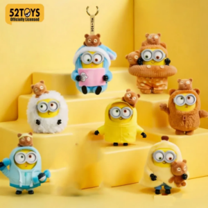 Hot Sale 52toys Bob&Tim Minions Better Toggther Series Movie Cute Doll Keychain Decoration Trendy Toy Mystery Box Surprise Gift