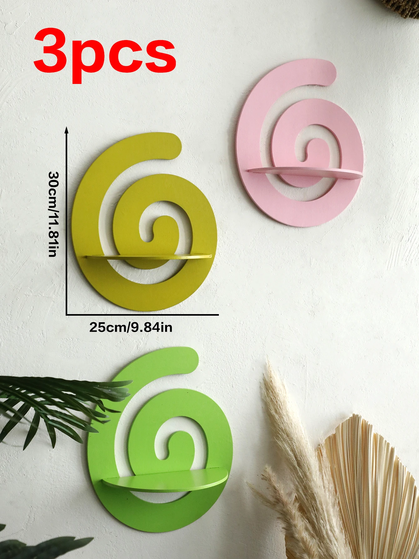 Nette Candy Form Holz Schwimmende Wand Regal Display Pflanze Blumentopf Tablett Lagerung Rack Kunst Dekoration Mädchen Zimmer Wand Dekor – Bild 5