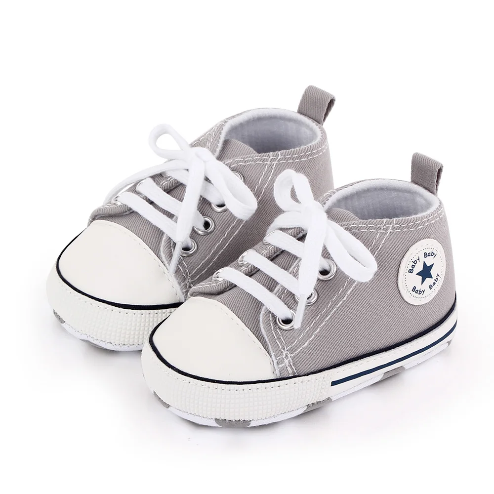New Baby Shoes Boys Girls Classic Canvas Casual Sneakers Spring Newborn First Walker Toddler Soft Sole Non-Slip Walking Shoes - Image 8