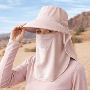 Sunscreen Hat Breathable Face Mask Neck Protection Integrated Sun Hat UV Resistant Outdoor Sun Hat Women's Summer