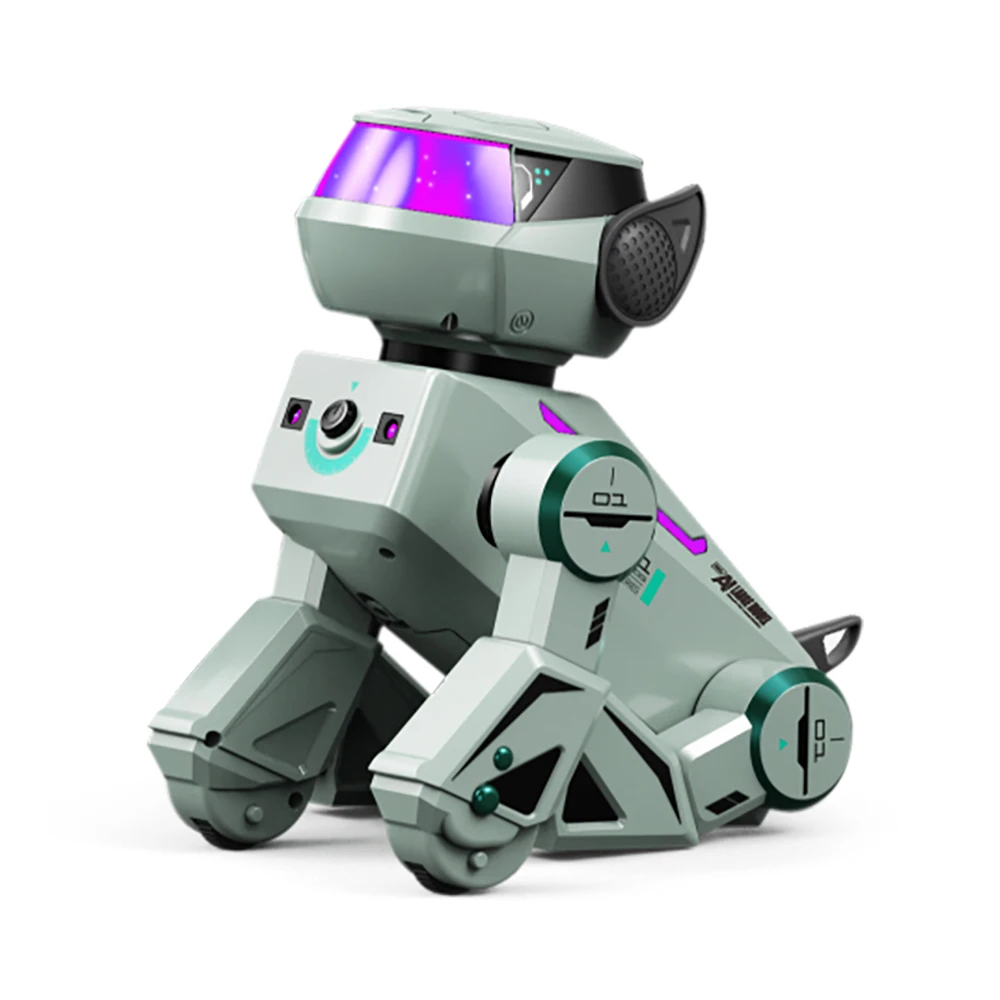 9Imod 2.4G Ki-Roboterhund Sprachinteraktives Stunt-Spielzeug Mit Led, Lehrreiches Geschenk Für Kinder 9Imod 2.4G Ki-Roboterhund Sprachinteraktives Stunt-Spielzeug Mit Led, Lehrreiches Geschenk Für Kinder - Image 3